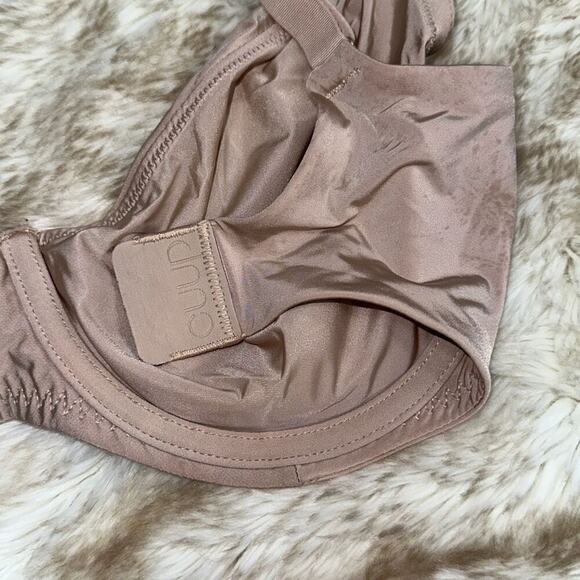 CUUP Underwire Tan Neutral Satin Feel Bra | Size 30G - Picture 7 of 8